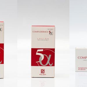 Cápsulas, champú y loción Complidermol 5x caída del cabello