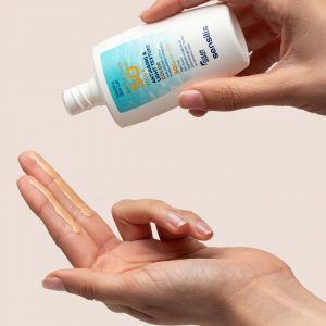 Crema solar Water fluid 50+color antiaging